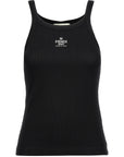 Fendi Black Cotton Sleeveles T-Shirt