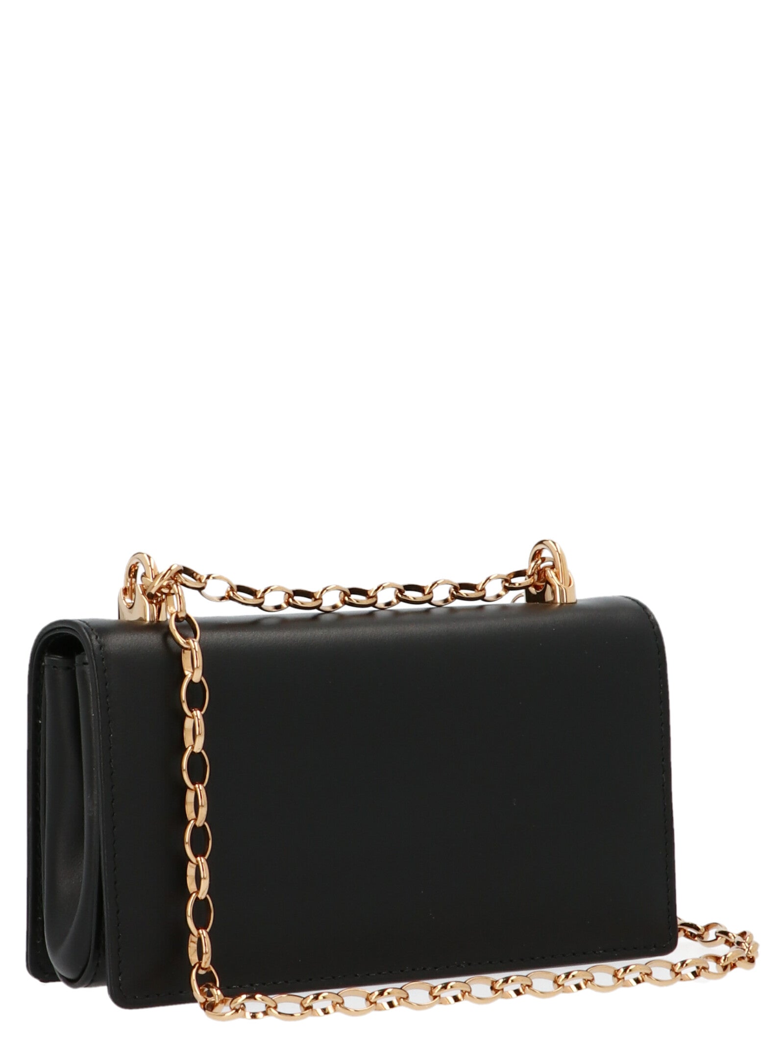 Dolce &amp; Gabbana Black Calfskin Crossbody Bag