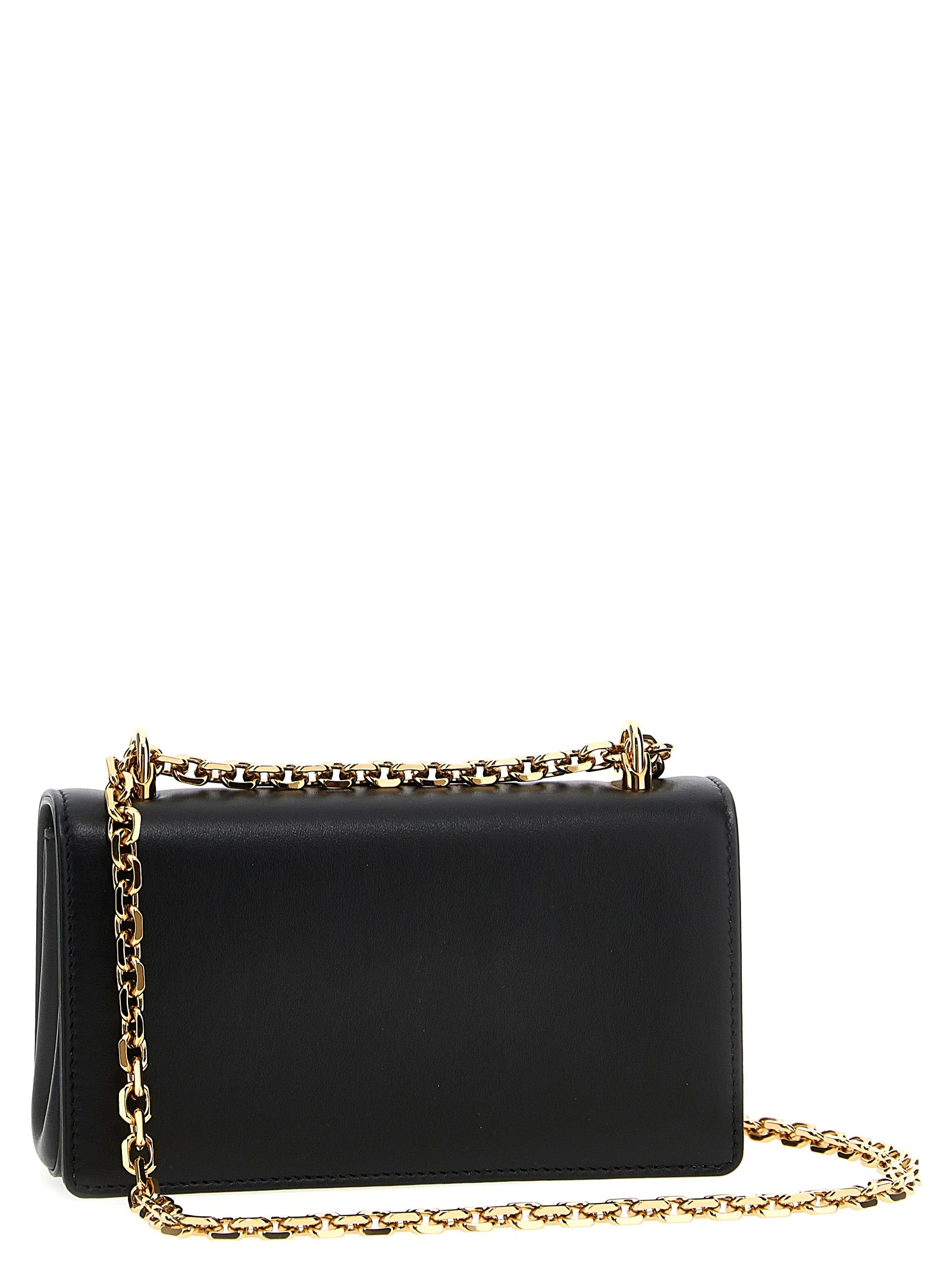 Dolce &amp; Gabbana Black Calfskin Crossbody Bag