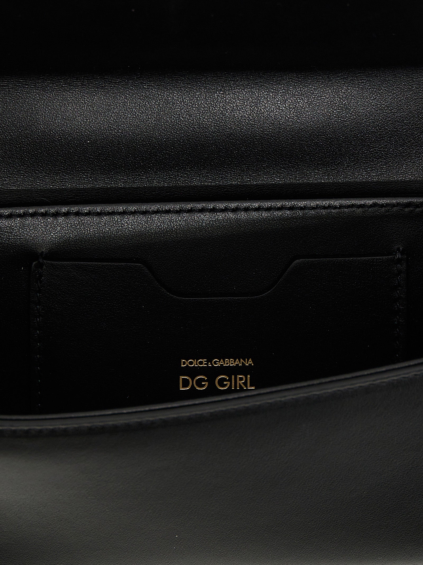 Dolce &amp; Gabbana Black Calfskin Crossbody Bag