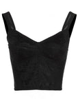 Dolce & Gabbana Black Polyamide Tank Tops