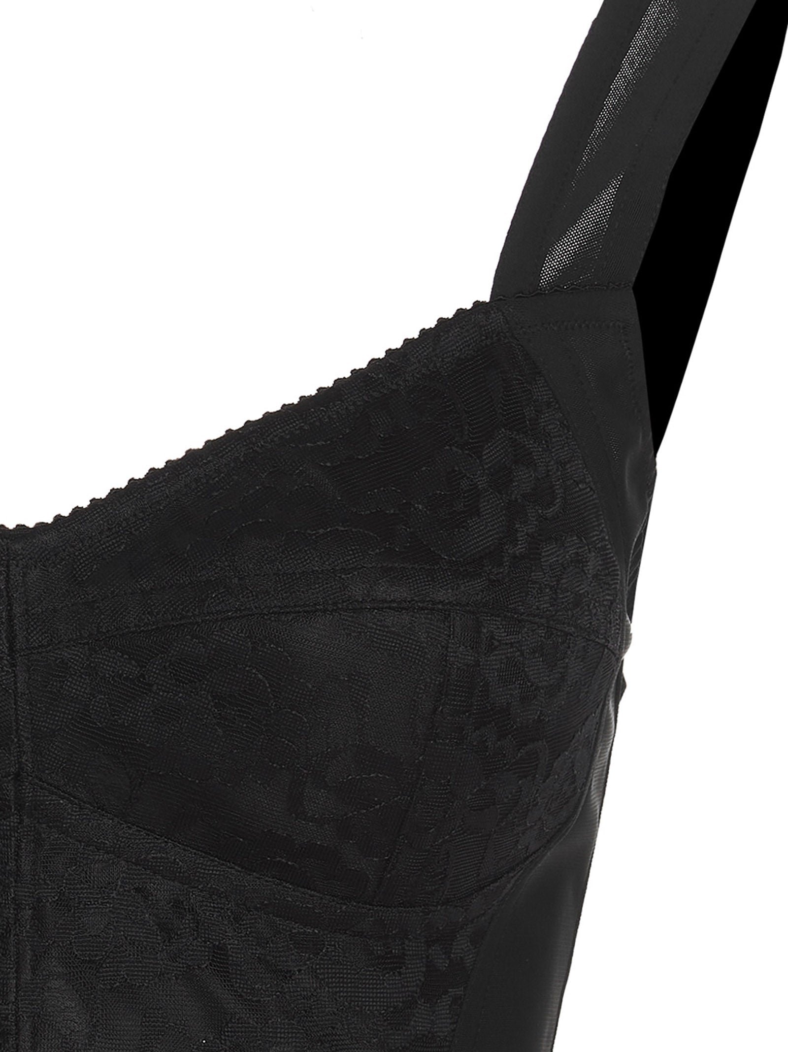 Dolce &amp; Gabbana Black Polyamide Tank Tops
