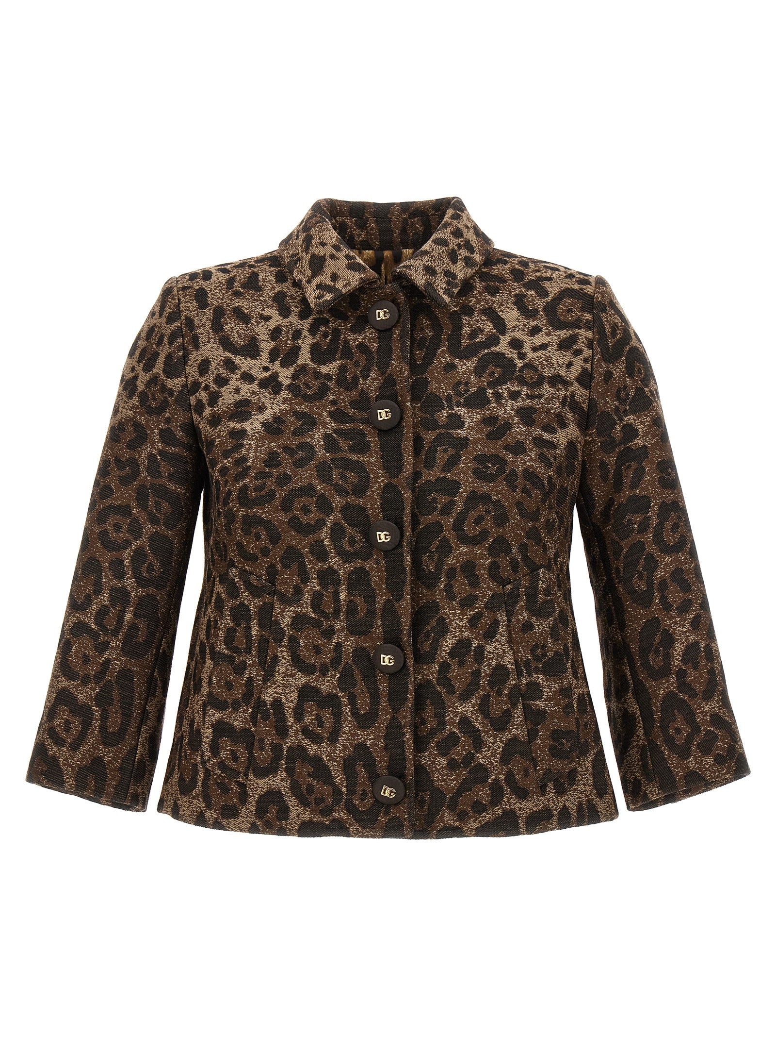 Dolce &amp; Gabbana Brown Virgin Wool Blazer