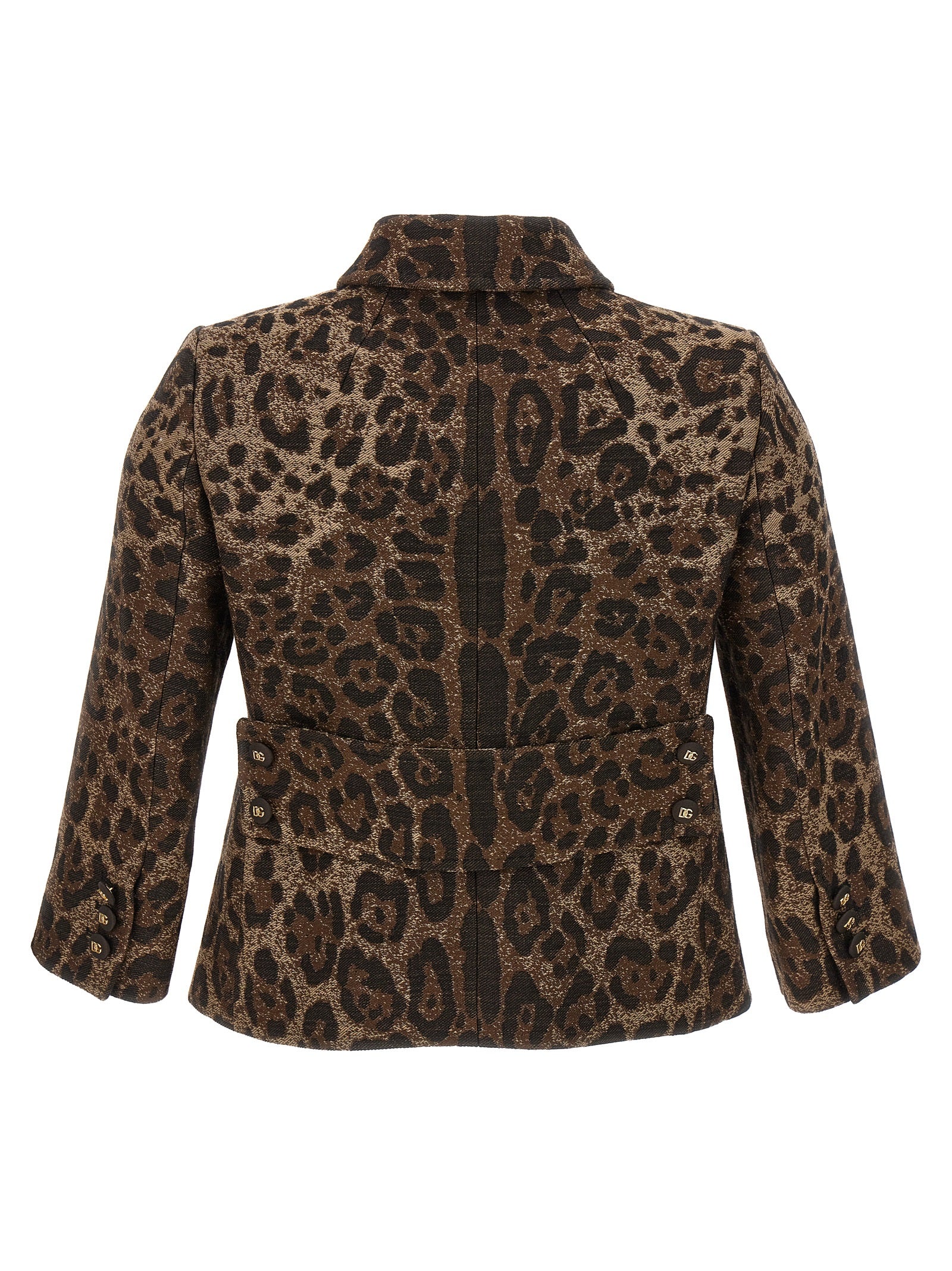Dolce &amp; Gabbana Brown Virgin Wool Blazer