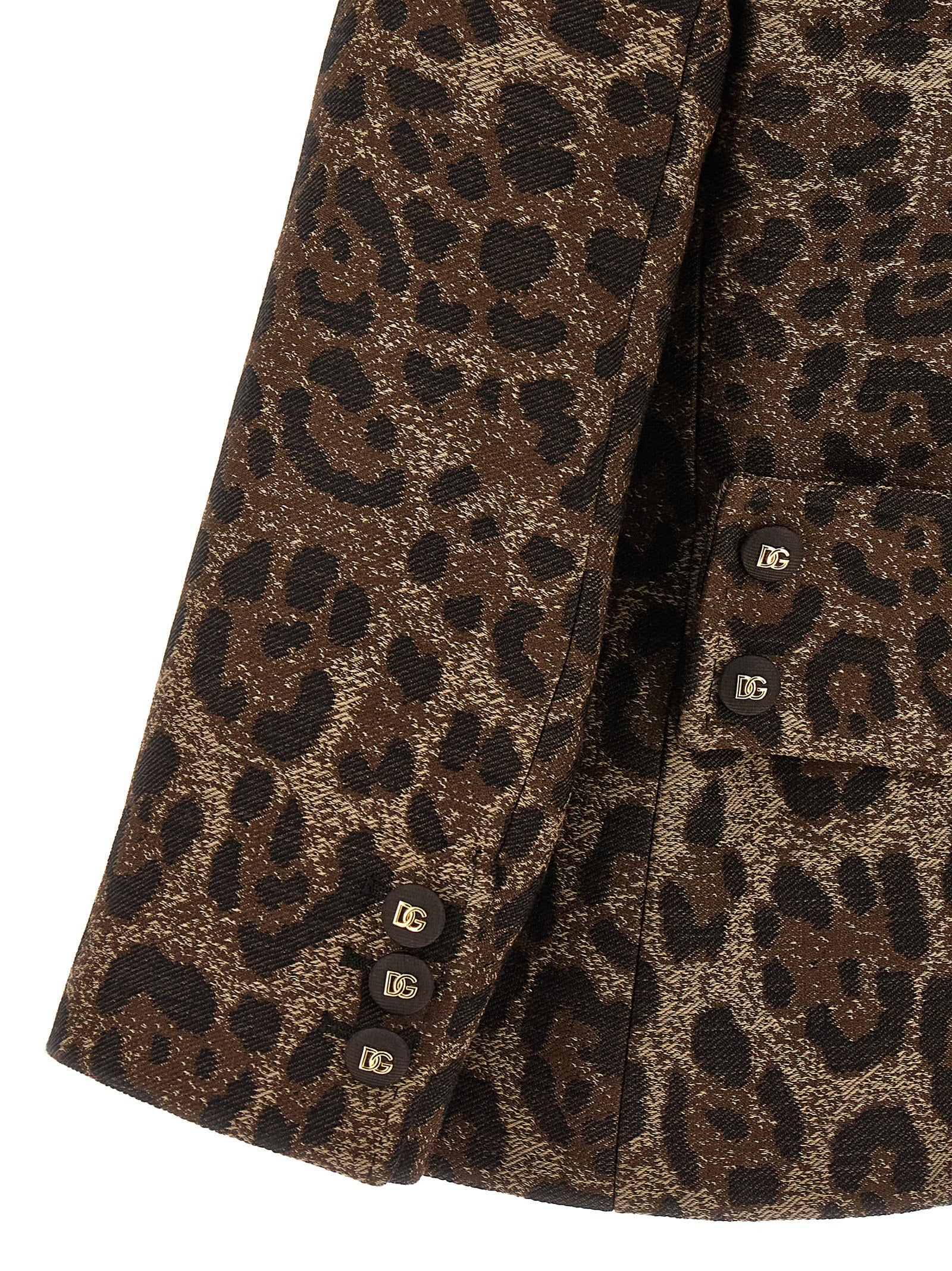 Dolce &amp; Gabbana Brown Virgin Wool Blazer