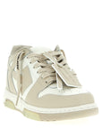 Off-White Beige Calfskin Low Top Sneakers