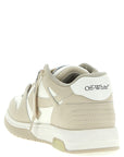 Off-White Beige Calfskin Low Top Sneakers