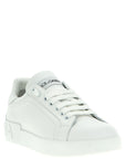 Dolce & Gabbana White Calfskin Low Top Sneakers