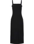 Dolce & Gabbana Black Viscose Midi Dress