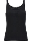 Dolce & Gabbana Black Cotton Tank Tops
