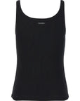 Dolce & Gabbana Black Cotton Tank Tops