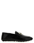 Fendi Black Lamb Leather Slip-On Loafers