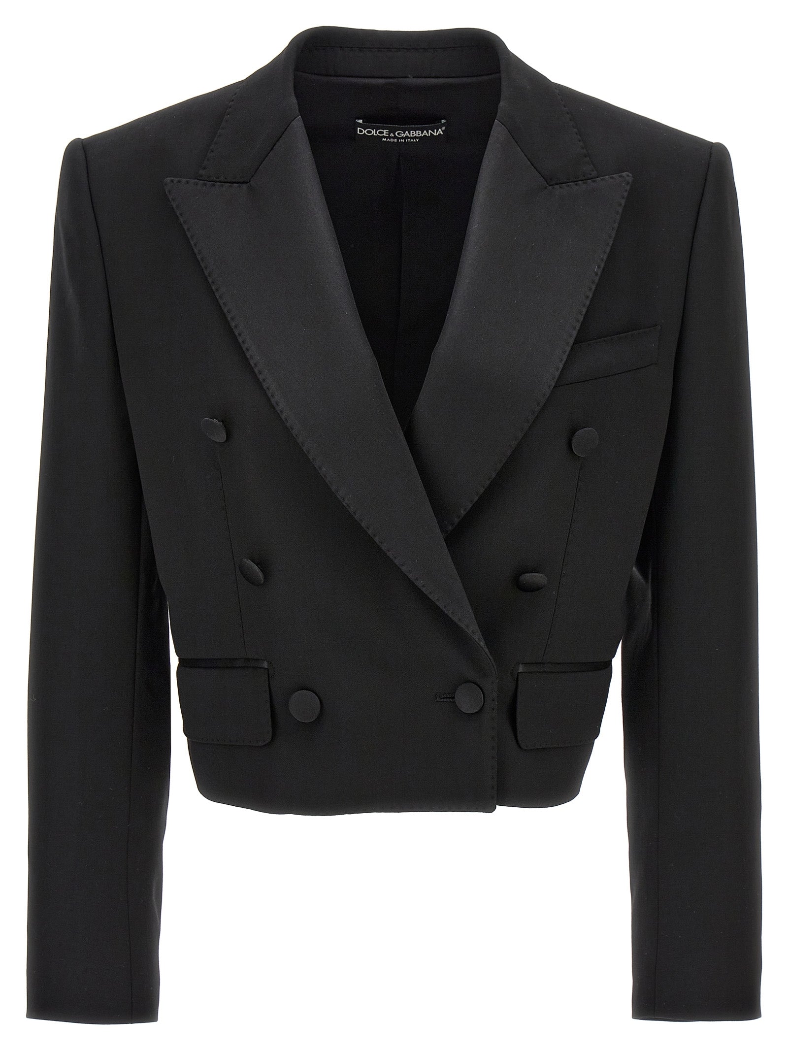 Dolce &amp; Gabbana Black Virgin Wool Blazer