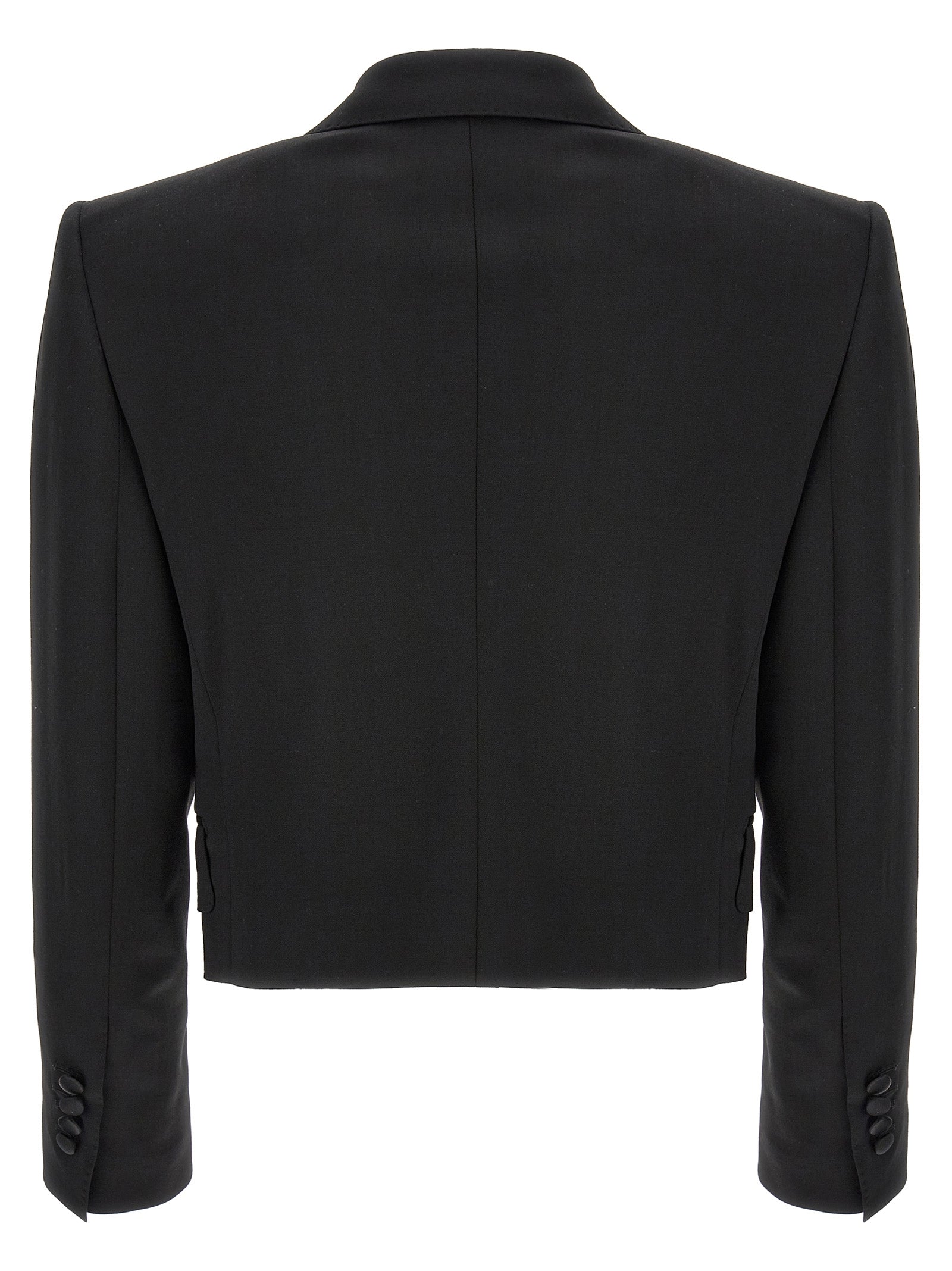 Dolce &amp; Gabbana Black Virgin Wool Blazer