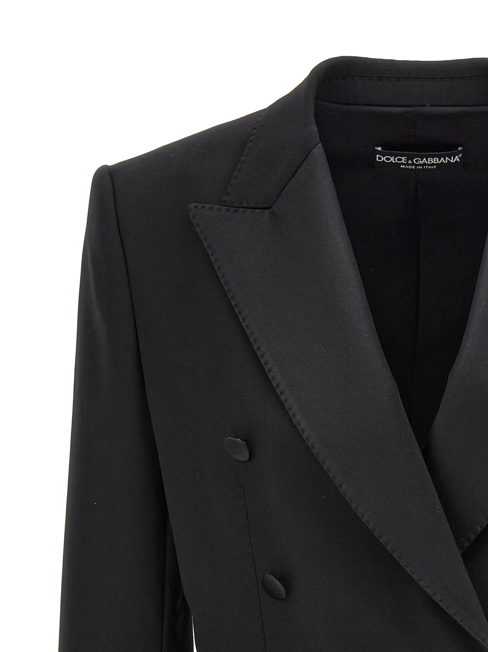 Dolce &amp; Gabbana Black Virgin Wool Blazer