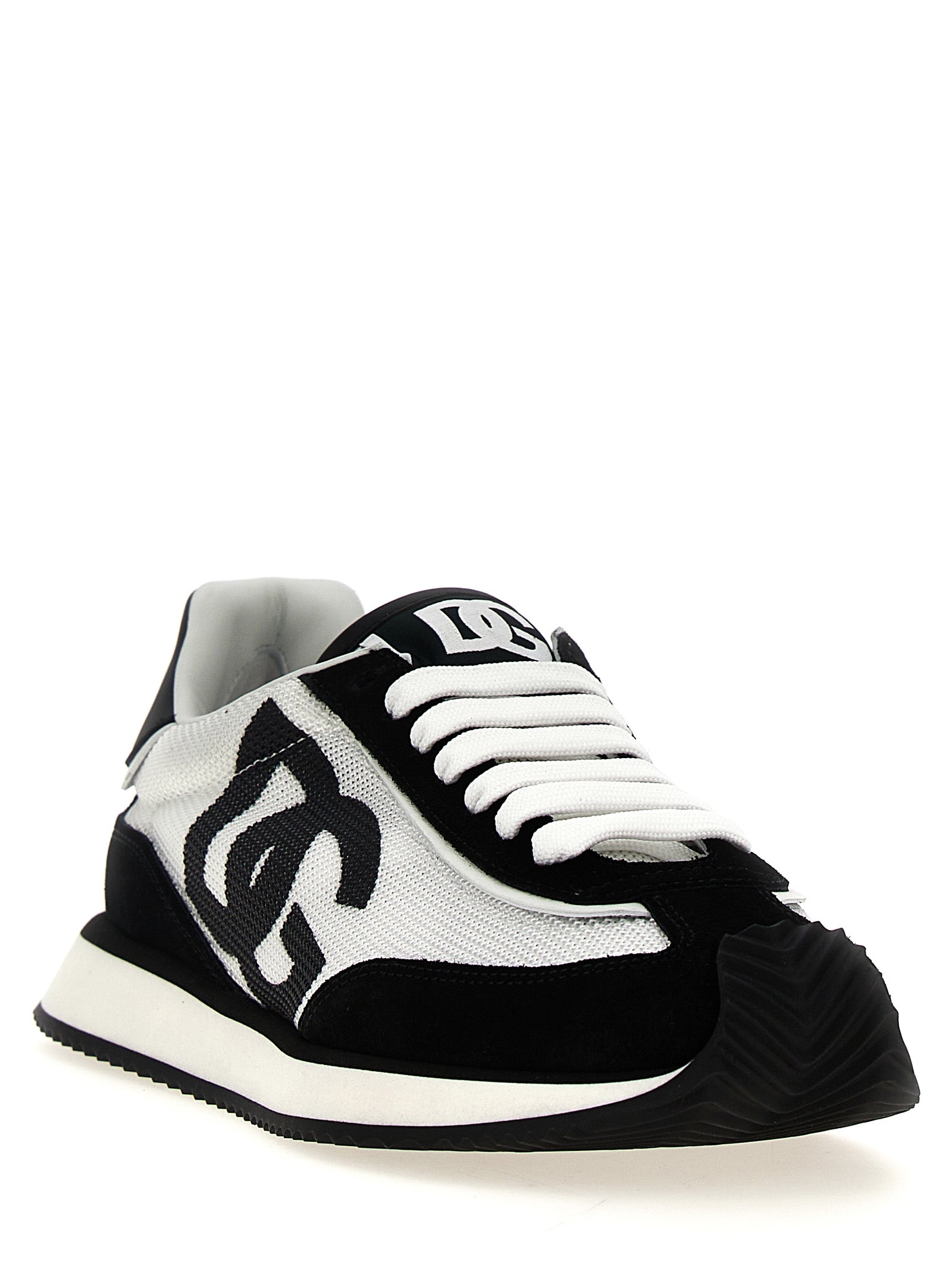 Dolce &amp; Gabbana Bicolor Calfskin Athletic Sneakers