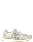 Dolce & Gabbana White Calfskin Athletic Sneakers