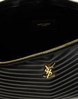 Saint Laurent Black Calfskin Clutch Bag
