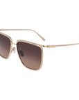 Ferragamo Gold Metal Sunglasses