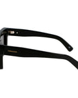 Ferragamo Black Acetate Sunglasses