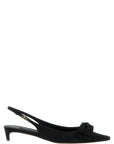 Dolce & Gabbana Black Viscose Mid Heel Pumps