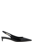 Dolce & Gabbana Black Calfskin Mid Heel Pumps