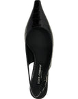 Dolce & Gabbana Black Calfskin Mid Heel Pumps