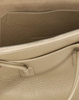 The Attico Beige Calfskin Shoulder Bag