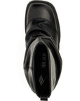 The Attico Black Calfskin Ankle Boots