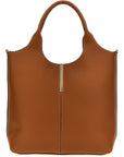 Tod's Brown Calfskin Tote Bag