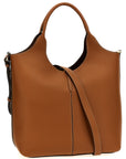 Tod's Brown Calfskin Tote Bag