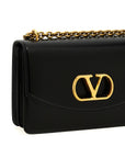 Valentino Garavani Black Calfskin Shoulder Bag