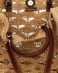 Paco Rabanne Beige Raffia Handbag
