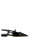 Jimmy Choo Black Calfskin Ballet Flats