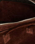 The Attico Brown Calfskin Shoulder Bag