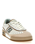 Fendi Beige Leather Sneakers