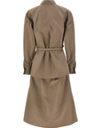 Fendi Gray Cotton Midi Dress