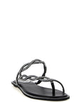 RENE CAOVILLA Black Satin Slides