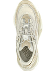 Fendi White Polyester Athletic Sneakers