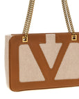 Valentino Garavani Beige Cotton Tote Bag