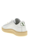 Valentino Garavani White Calfskin Low Top Sneakers
