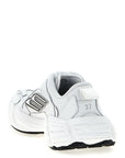 Balenciaga White Cowhide Athletic Sneakers