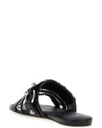 Balenciaga Black Lamb Leather Slides