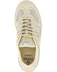 Fendi Beige Calfskin Platform Sneakers