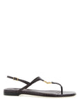 Fendi Purple Elastane Flat Sandals