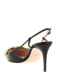 Valentino Garavani Black Calfskin High Heel Pumps