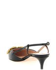 Valentino Garavani Black Calfskin Mid Heel Pumps
