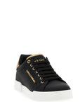 Dolce & Gabbana Black Calfskin Sneakers