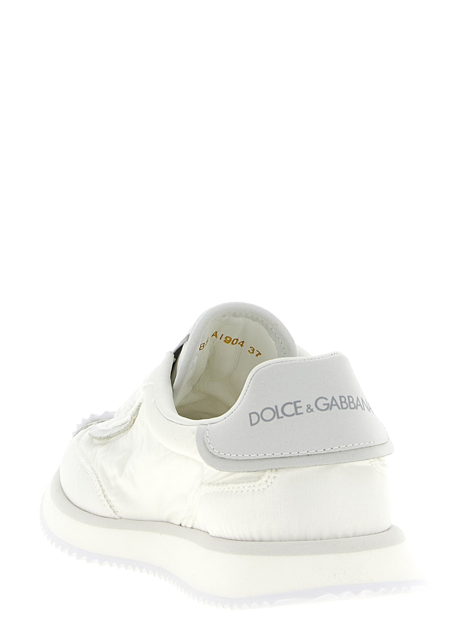 Dolce &amp; Gabbana White Polyester Athletic Sneakers