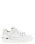 Versace White Calfskin Low Top Sneakers